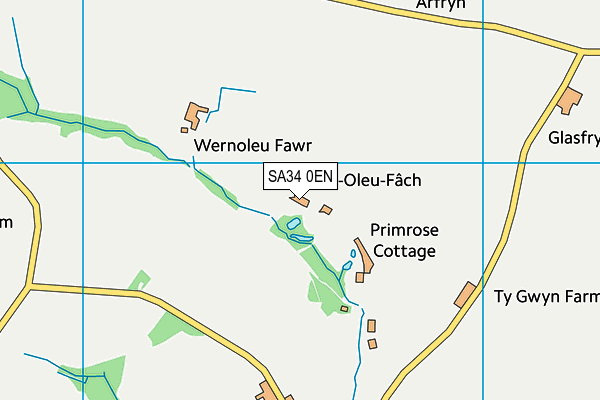SA34 0EN map - OS VectorMap District (Ordnance Survey) SA34 0EN map - OS VectorMap District (Ordnance Survey)