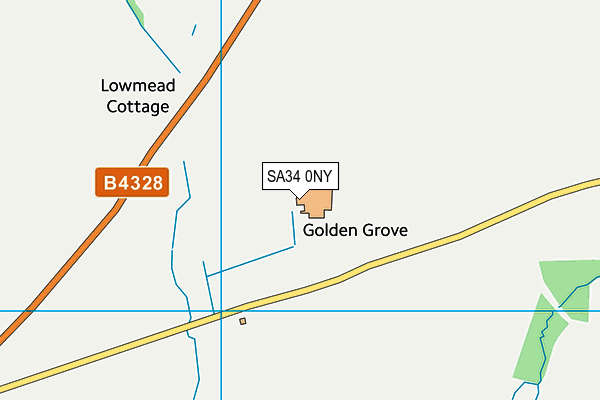 SA34 0NY map - OS VectorMap District (Ordnance Survey) SA34 0NY map - OS VectorMap District (Ordnance Survey)