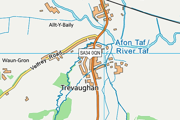 SA34 0QN map - OS VectorMap District (Ordnance Survey) SA34 0QN map - OS VectorMap District (Ordnance Survey)