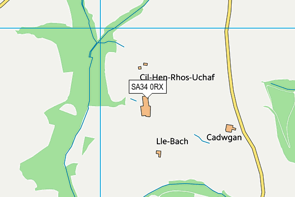 SA34 0RX map - OS VectorMap District (Ordnance Survey) SA34 0RX map - OS VectorMap District (Ordnance Survey)