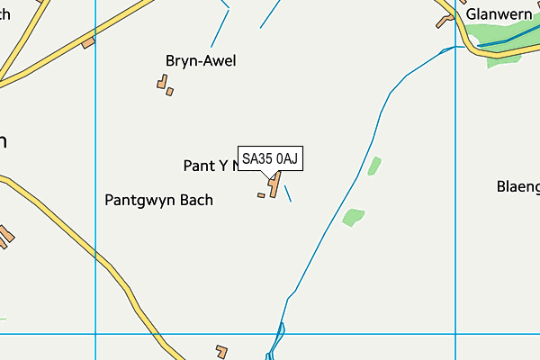 SA35 0AJ map - OS VectorMap District (Ordnance Survey) SA35 0AJ map - OS VectorMap District (Ordnance Survey)