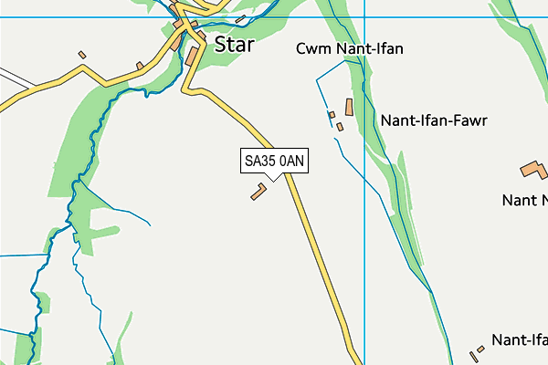 SA35 0AN map - OS VectorMap District (Ordnance Survey) SA35 0AN map - OS VectorMap District (Ordnance Survey)