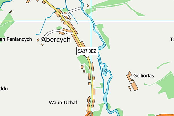 SA37 0EZ map - OS VectorMap District (Ordnance Survey) SA37 0EZ map - OS VectorMap District (Ordnance Survey)