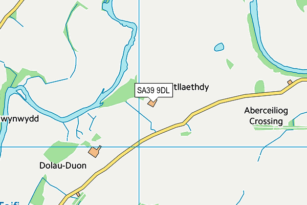 SA39 9DL map - OS VectorMap District (Ordnance Survey) SA39 9DL map - OS VectorMap District (Ordnance Survey)