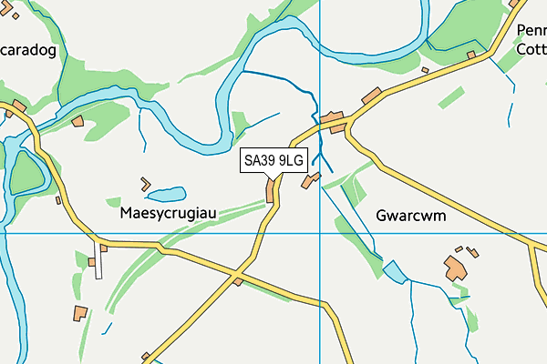 SA39 9LG map - OS VectorMap District (Ordnance Survey) SA39 9LG map - OS VectorMap District (Ordnance Survey)