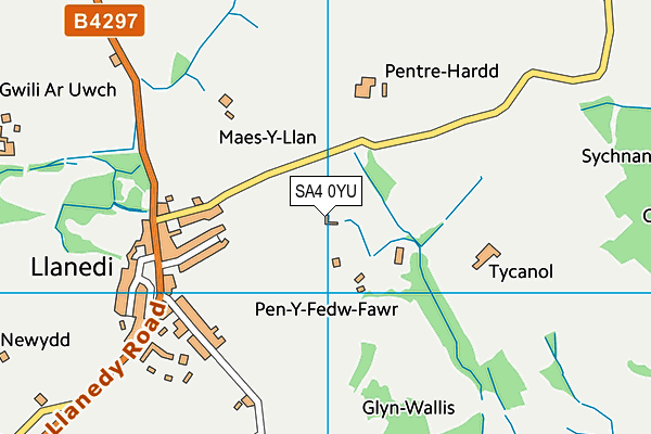 SA4 0YU map - OS VectorMap District (Ordnance Survey) SA4 0YU map - OS VectorMap District (Ordnance Survey)