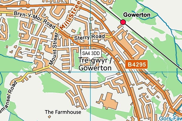 SA4 3DD map - OS VectorMap District (Ordnance Survey) SA4 3DD map - OS VectorMap District (Ordnance Survey)