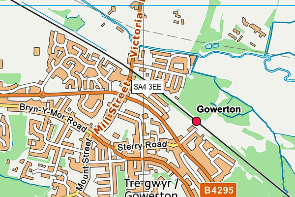 SA4 3EE map - OS VectorMap District (Ordnance Survey) SA4 3EE map - OS VectorMap District (Ordnance Survey)