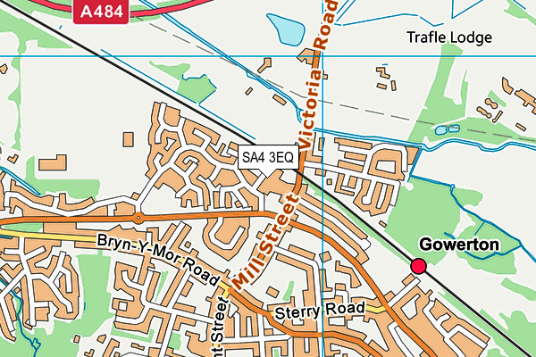SA4 3EQ map - OS VectorMap District (Ordnance Survey) SA4 3EQ map - OS VectorMap District (Ordnance Survey)