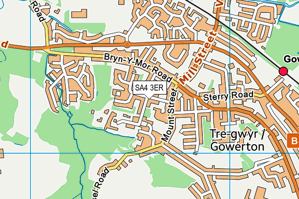 SA4 3ER map - OS VectorMap District (Ordnance Survey) SA4 3ER map - OS VectorMap District (Ordnance Survey)