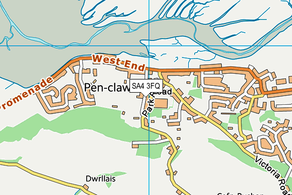 SA4 3FQ map - OS VectorMap District (Ordnance Survey) SA4 3FQ map - OS VectorMap District (Ordnance Survey)