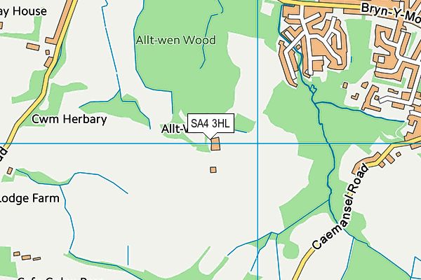 SA4 3HL map - OS VectorMap District (Ordnance Survey) SA4 3HL map - OS VectorMap District (Ordnance Survey)