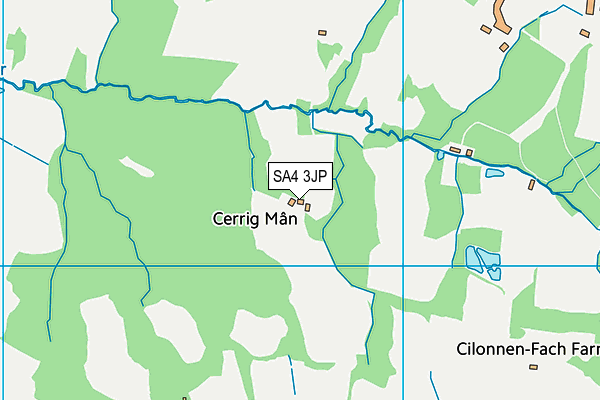 SA4 3JP map - OS VectorMap District (Ordnance Survey) SA4 3JP map - OS VectorMap District (Ordnance Survey)