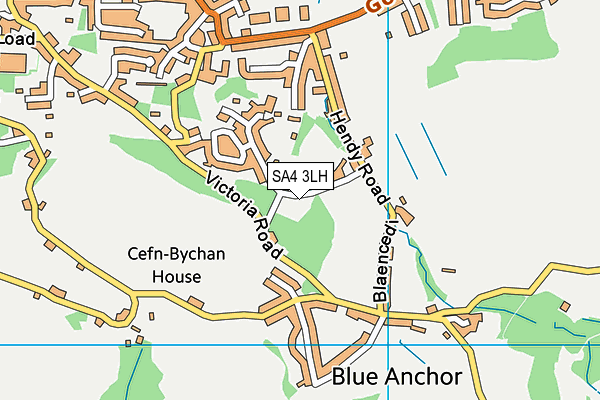 SA4 3LH map - OS VectorMap District (Ordnance Survey) SA4 3LH map - OS VectorMap District (Ordnance Survey)