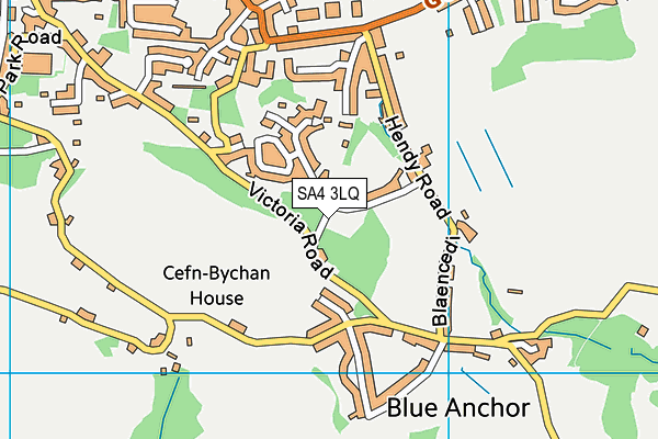 SA4 3LQ map - OS VectorMap District (Ordnance Survey) SA4 3LQ map - OS VectorMap District (Ordnance Survey)