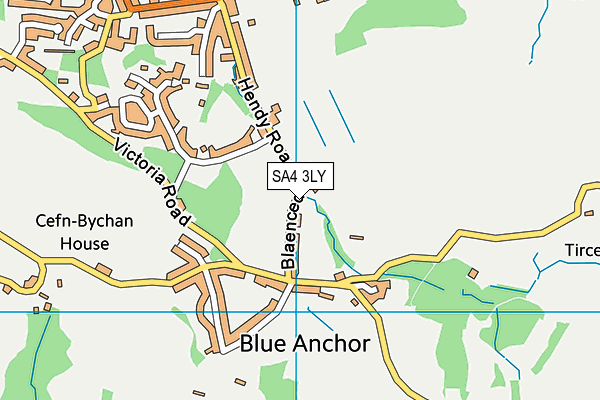 SA4 3LY map - OS VectorMap District (Ordnance Survey) SA4 3LY map - OS VectorMap District (Ordnance Survey)