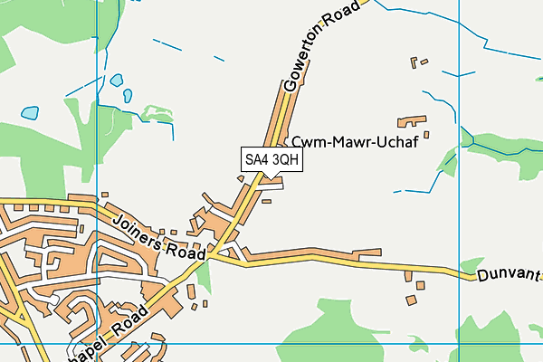 SA4 3QH map - OS VectorMap District (Ordnance Survey) SA4 3QH map - OS VectorMap District (Ordnance Survey)