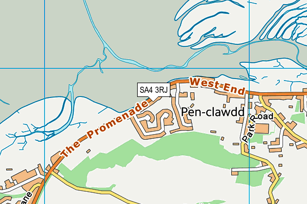 SA4 3RJ map - OS VectorMap District (Ordnance Survey) SA4 3RJ map - OS VectorMap District (Ordnance Survey)