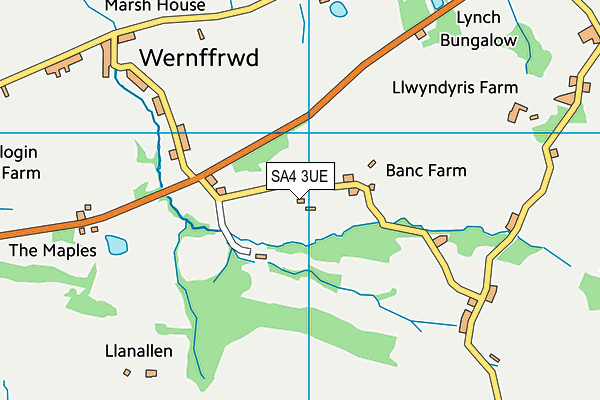 SA4 3UE map - OS VectorMap District (Ordnance Survey) SA4 3UE map - OS VectorMap District (Ordnance Survey)