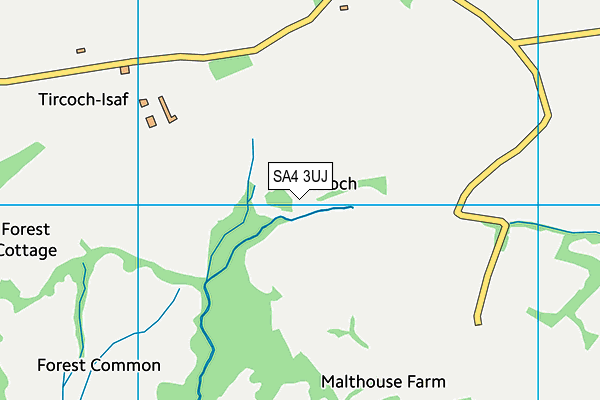 SA4 3UJ map - OS VectorMap District (Ordnance Survey) SA4 3UJ map - OS VectorMap District (Ordnance Survey)