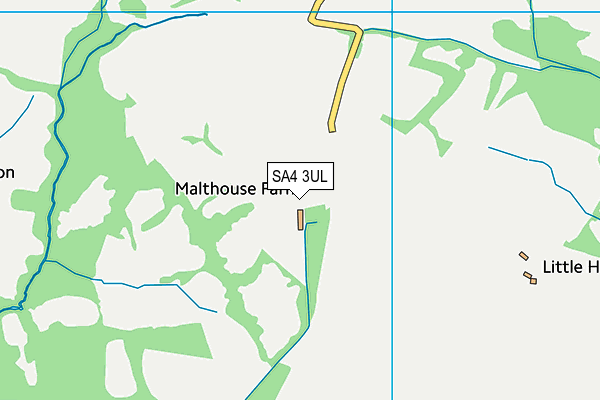 SA4 3UL map - OS VectorMap District (Ordnance Survey)