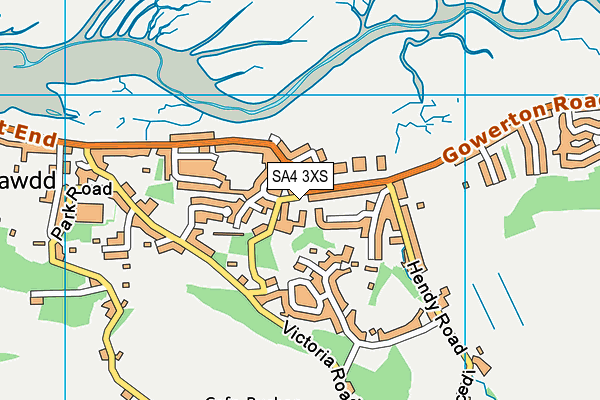 SA4 3XS map - OS VectorMap District (Ordnance Survey) SA4 3XS map - OS VectorMap District (Ordnance Survey)