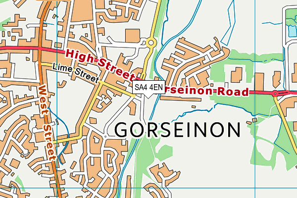 SA4 4EN map - OS VectorMap District (Ordnance Survey) SA4 4EN map - OS VectorMap District (Ordnance Survey)