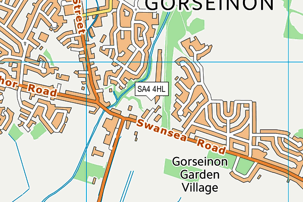 SA4 4HL map - OS VectorMap District (Ordnance Survey) SA4 4HL map - OS VectorMap District (Ordnance Survey)