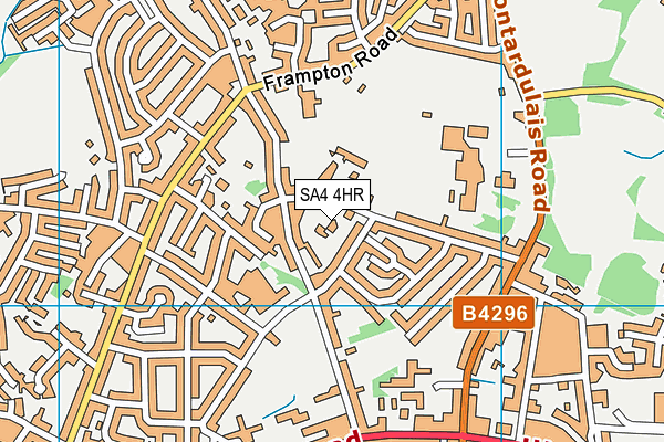 SA4 4HR map - OS VectorMap District (Ordnance Survey) SA4 4HR map - OS VectorMap District (Ordnance Survey)