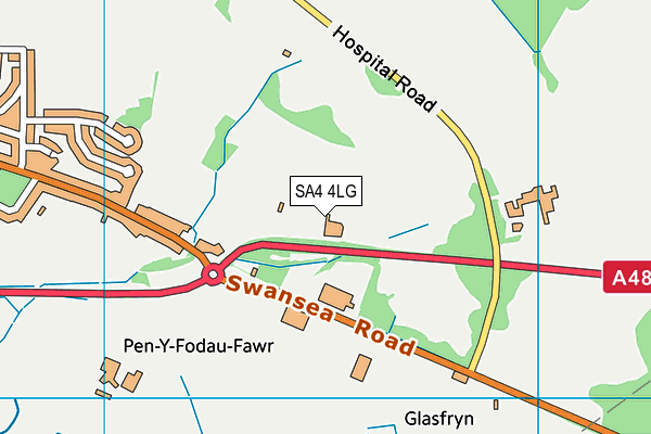 SA4 4LG map - OS VectorMap District (Ordnance Survey)