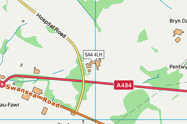 SA4 4LH map - OS VectorMap District (Ordnance Survey) SA4 4LH map - OS VectorMap District (Ordnance Survey)