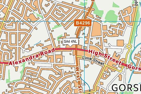 SA4 4NL map - OS VectorMap District (Ordnance Survey) SA4 4NL map - OS VectorMap District (Ordnance Survey)