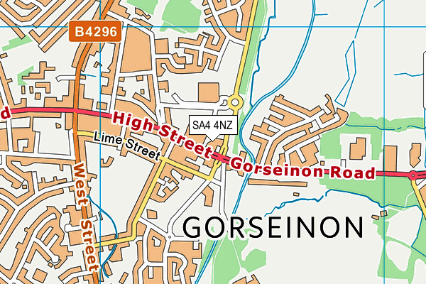 SA4 4NZ map - OS VectorMap District (Ordnance Survey) SA4 4NZ map - OS VectorMap District (Ordnance Survey)