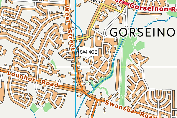 SA4 4QE map - OS VectorMap District (Ordnance Survey) SA4 4QE map - OS VectorMap District (Ordnance Survey)