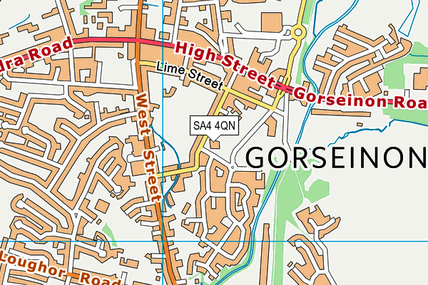 SA4 4QN map - OS VectorMap District (Ordnance Survey) SA4 4QN map - OS VectorMap District (Ordnance Survey)