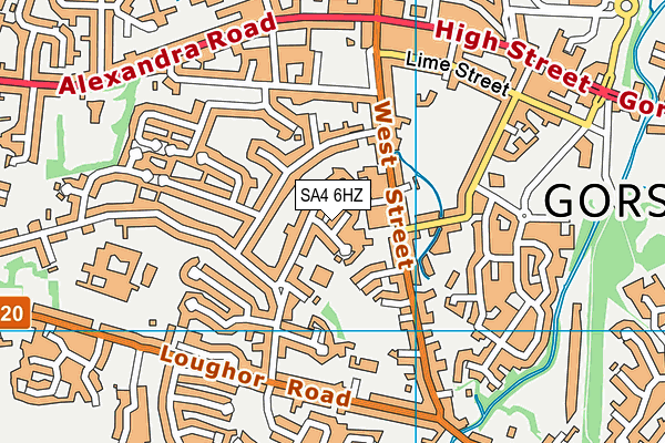 SA4 6HZ map - OS VectorMap District (Ordnance Survey) SA4 6HZ map - OS VectorMap District (Ordnance Survey)