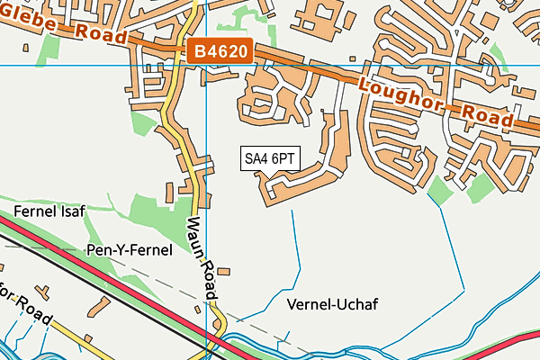 SA4 6PT map - OS VectorMap District (Ordnance Survey) SA4 6PT map - OS VectorMap District (Ordnance Survey)