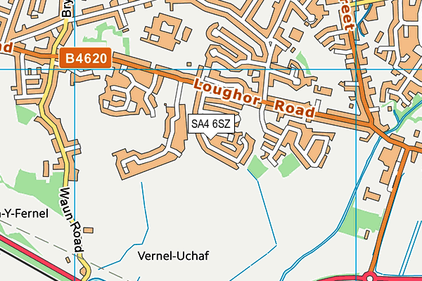 SA4 6SZ map - OS VectorMap District (Ordnance Survey) SA4 6SZ map - OS VectorMap District (Ordnance Survey)