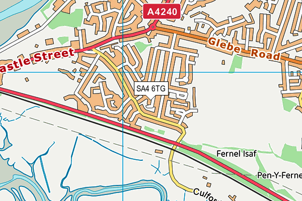 SA4 6TG map - OS VectorMap District (Ordnance Survey) SA4 6TG map - OS VectorMap District (Ordnance Survey)