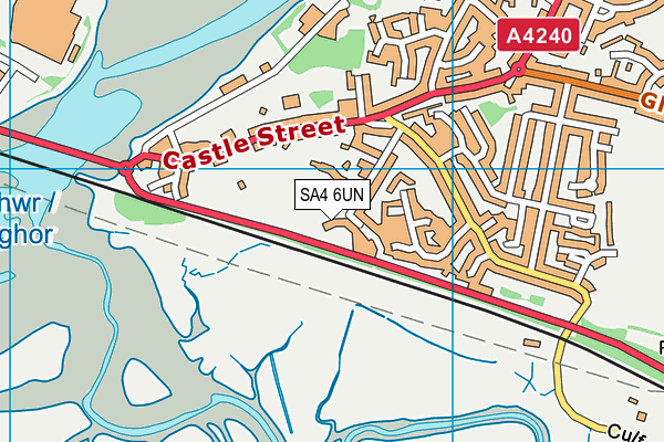 SA4 6UN map - OS VectorMap District (Ordnance Survey) SA4 6UN map - OS VectorMap District (Ordnance Survey)