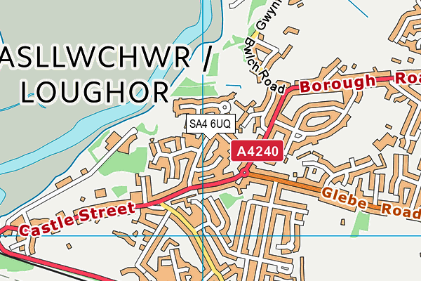SA4 6UQ map - OS VectorMap District (Ordnance Survey) SA4 6UQ map - OS VectorMap District (Ordnance Survey)