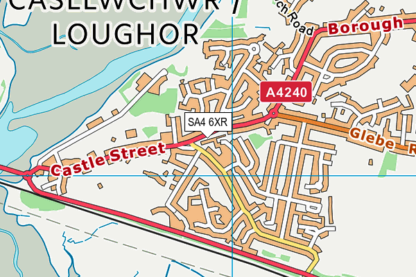 SA4 6XR map - OS VectorMap District (Ordnance Survey) SA4 6XR map - OS VectorMap District (Ordnance Survey)