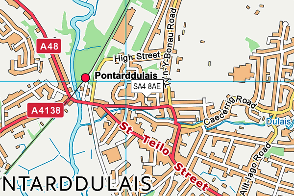SA4 8AE map - OS VectorMap District (Ordnance Survey) SA4 8AE map - OS VectorMap District (Ordnance Survey)