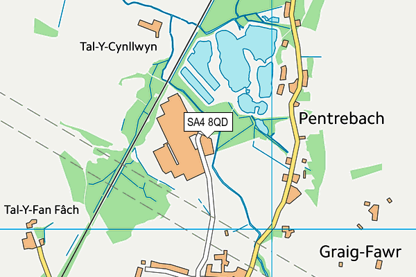 SA4 8QD map - OS VectorMap District (Ordnance Survey) SA4 8QD map - OS VectorMap District (Ordnance Survey)