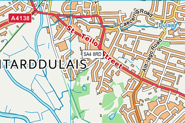 SA4 8RD map - OS VectorMap District (Ordnance Survey) SA4 8RD map - OS VectorMap District (Ordnance Survey)