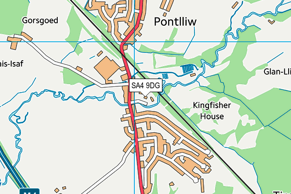 SA4 9DG map - OS VectorMap District (Ordnance Survey) SA4 9DG map - OS VectorMap District (Ordnance Survey)