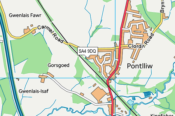 SA4 9DQ map - OS VectorMap District (Ordnance Survey) SA4 9DQ map - OS VectorMap District (Ordnance Survey)