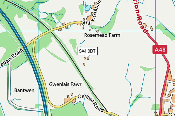 SA4 9DT map - OS VectorMap District (Ordnance Survey) SA4 9DT map - OS VectorMap District (Ordnance Survey)
