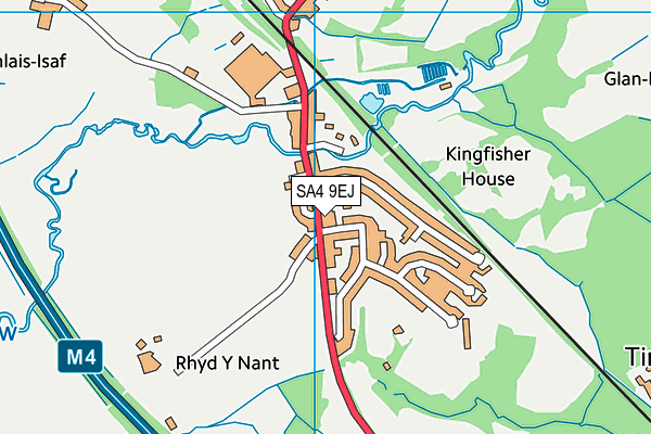 SA4 9EJ map - OS VectorMap District (Ordnance Survey) SA4 9EJ map - OS VectorMap District (Ordnance Survey)