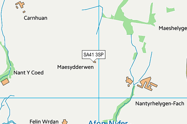 SA41 3SP map - OS VectorMap District (Ordnance Survey) SA41 3SP map - OS VectorMap District (Ordnance Survey)